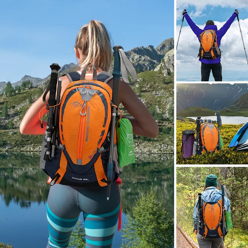 Mochila Camping Impermeável + Bolsa de Hidratação
