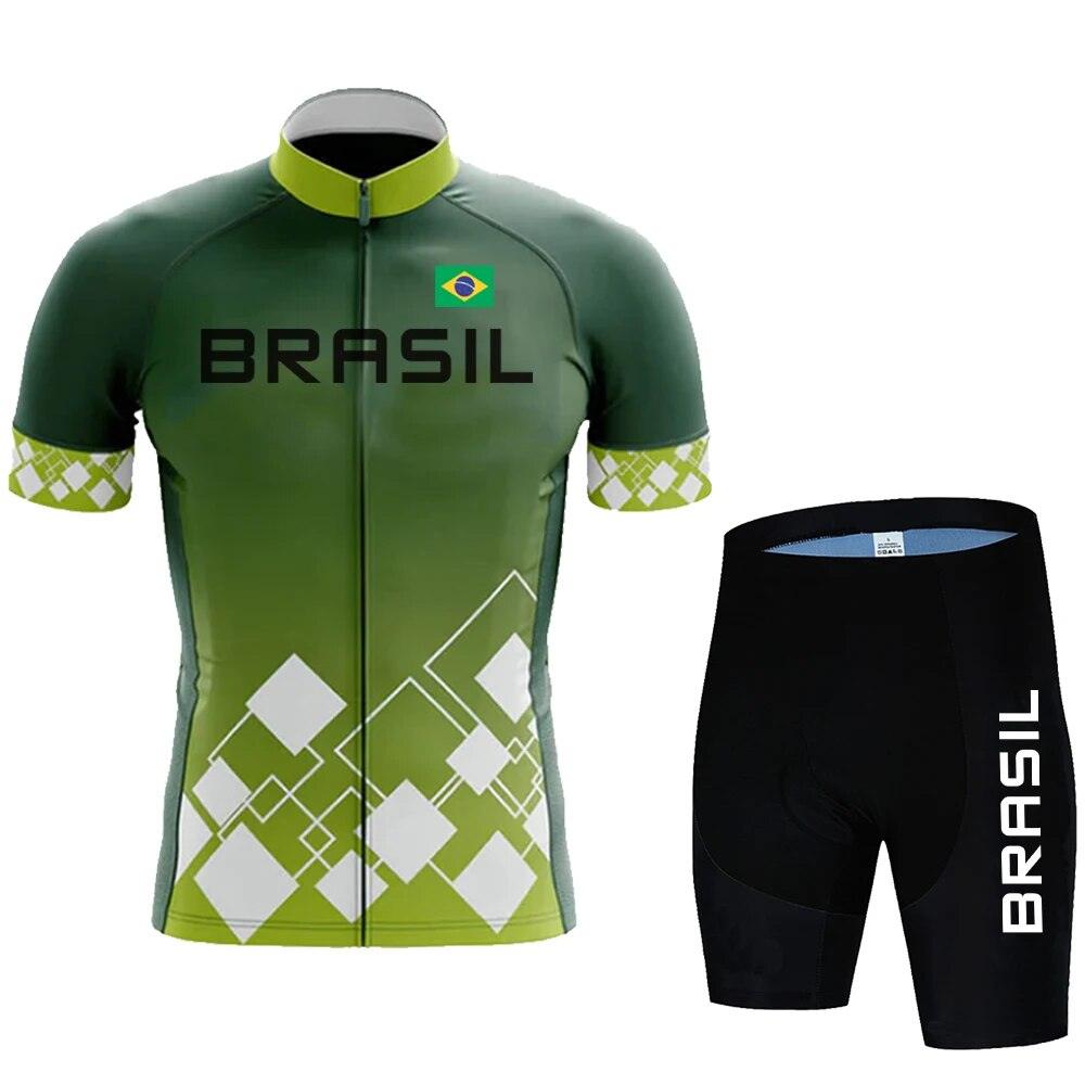 Camisa Ciclismo Brasil MTB Conjunto Camisa + Bermuda