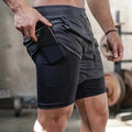Bermuda Running 2 em 1 Dry Fit | Corrida e fitness - Santo Antônio Bike Shop
