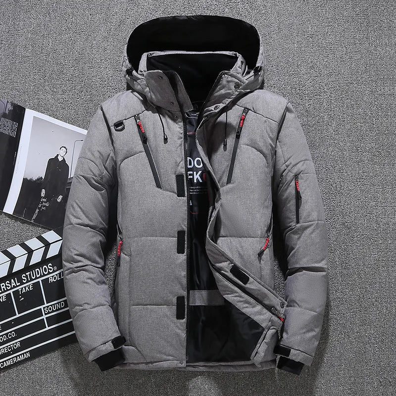 Jaqueta Térmica Puffer com Capuz Masculina