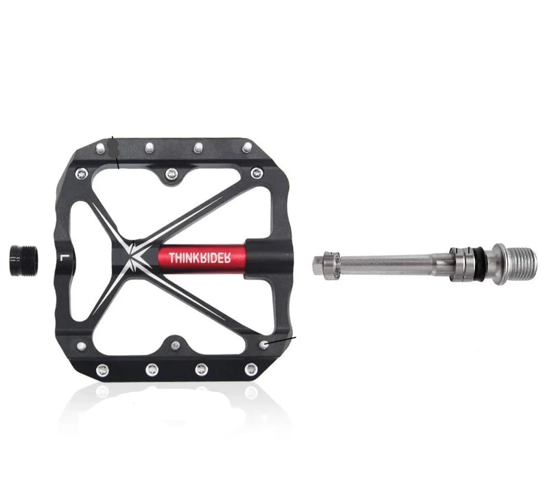 Pedal flat Alumínio MTB Eixo com Rolamento selado