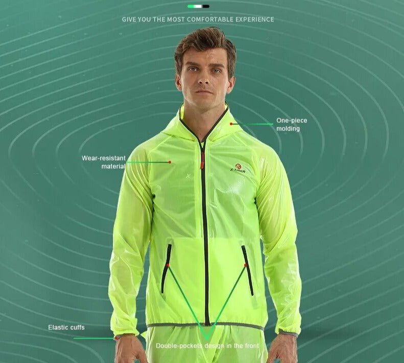Capa de Chuva X-Tiger para ciclismo
