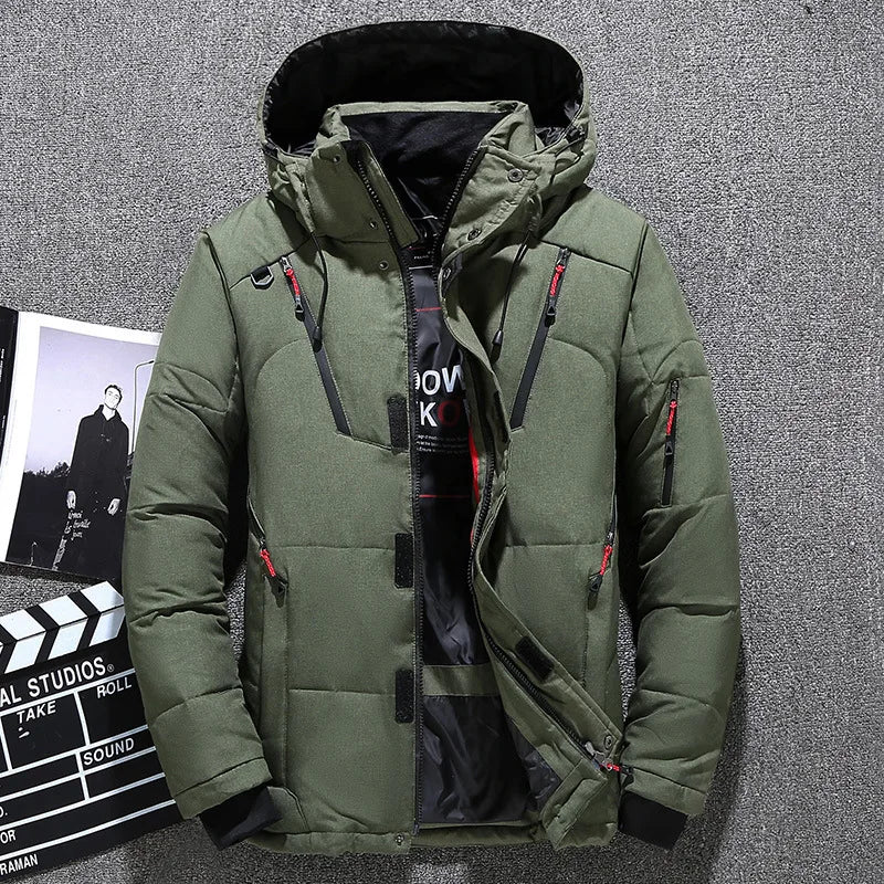 Jaqueta Térmica Puffer com Capuz Masculina