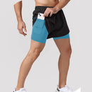 Shorts academia 2 em 1 Masculino Dry-fit
