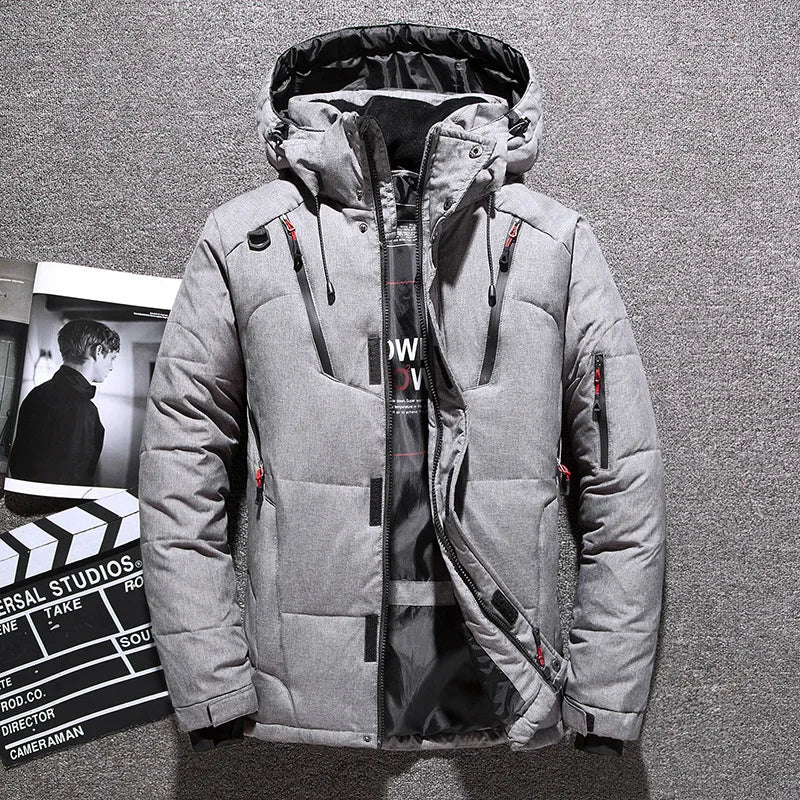 Jaqueta Térmica Puffer com Capuz Masculina