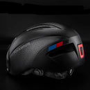 Capacete RockBross com LED recarregável