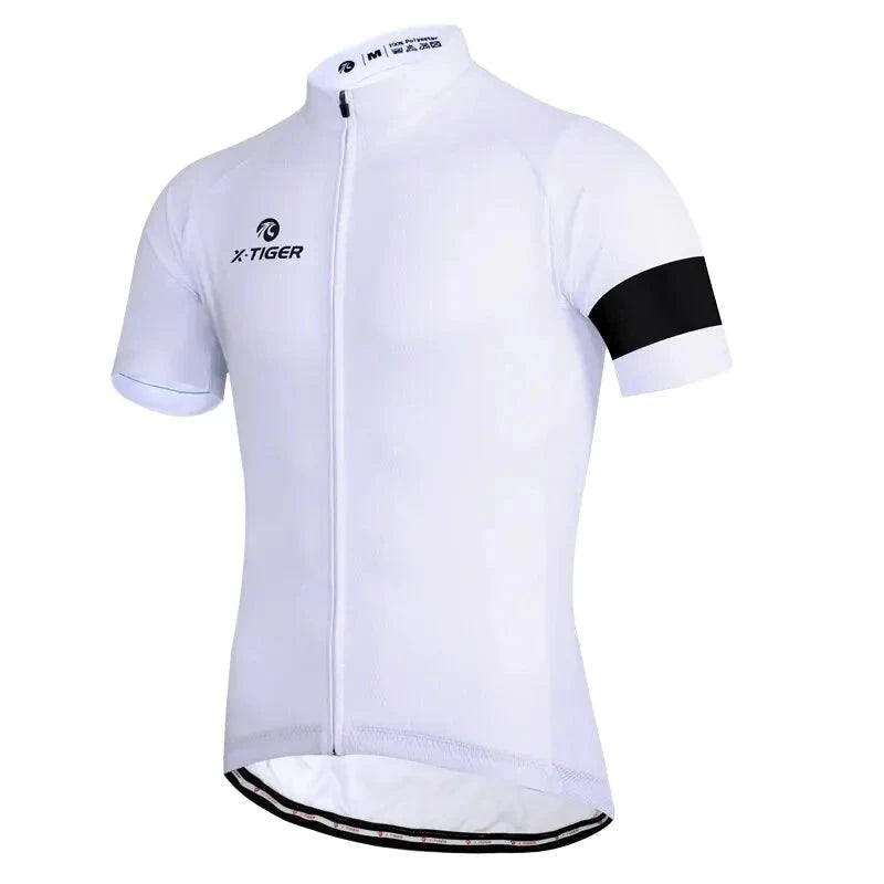 camisa ciclismo x-tiger profissional branca