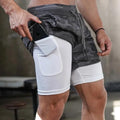 Bermuda Running 2 em 1 Dry Fit | Corrida e fitness - Santo Antônio Bike Shop