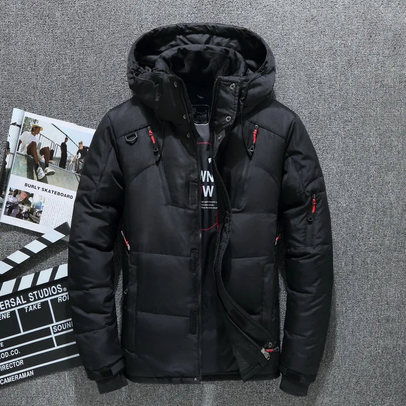 Jaqueta Térmica Puffer com Capuz Masculina