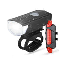 Kit iluminação para bicicleta dianteira e traseira Recarregável
