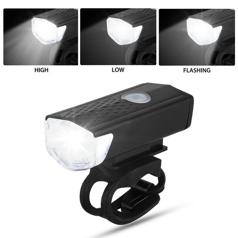 Kit iluminação para bicicleta dianteira e traseira Recarregável