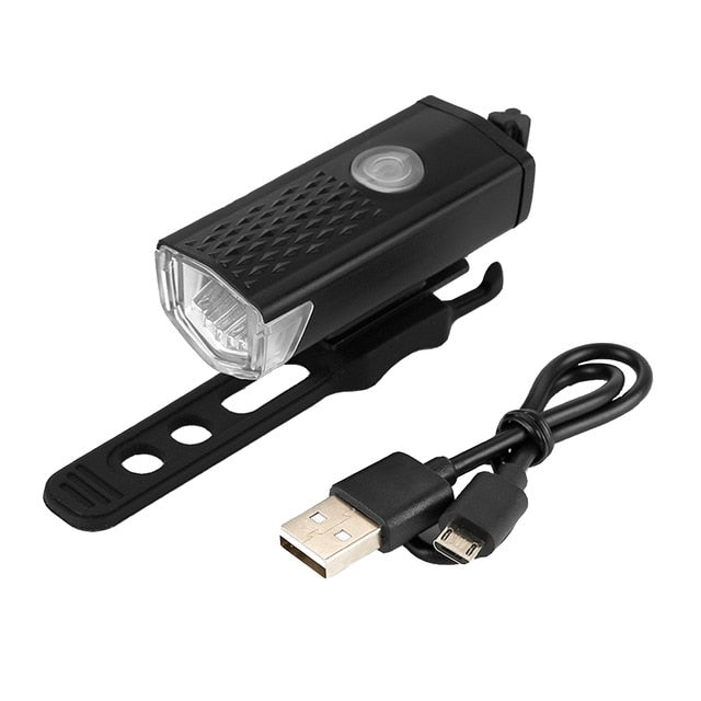 Kit iluminação para bicicleta dianteira e traseira Recarregável
